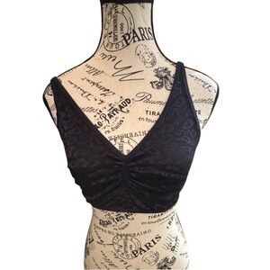 Ruby Ribbon Black Lace Bralette Size 34 New With Tags